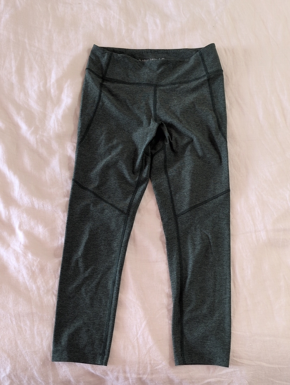 Outdoor Voices Green Heathered 3/4 Leggings